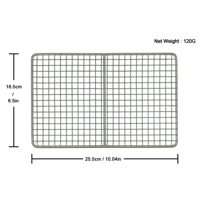 APG Titanium Grill Mesh Mini BBQ Food Carbon Furnace Charcoal Barbecue Campfire Grill Net Plate