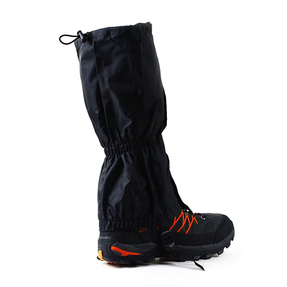1 Pair Waterproof Leg Gaiters – Breathable Hiking & Skiing Shoes Cover for Outdoor Protection