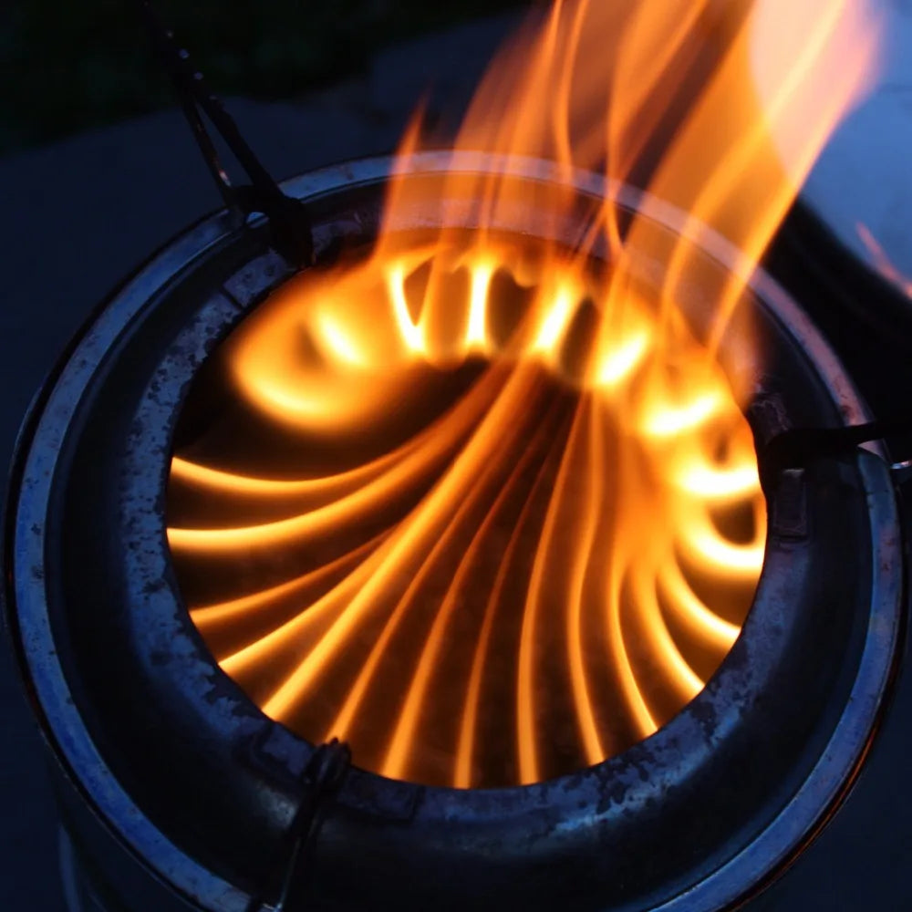 Apg Outdoor Wood Gas Wood-Burning Stove Portable Folding Firewood Stove Camping Gasification Furnace