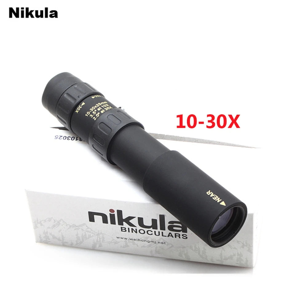 10-30x25 Zoom Monocular Telescope for Hunting, Travel & Outdoor Use