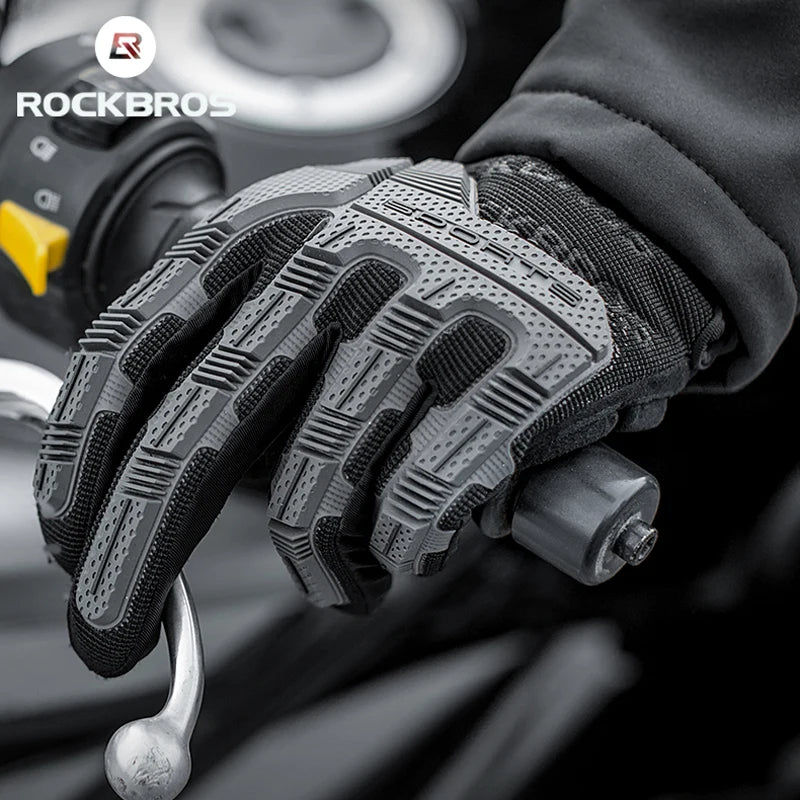 ROCKBROS Full Finger Touchscreen Cycling Gloves for Autumn & Mild Winter Riding