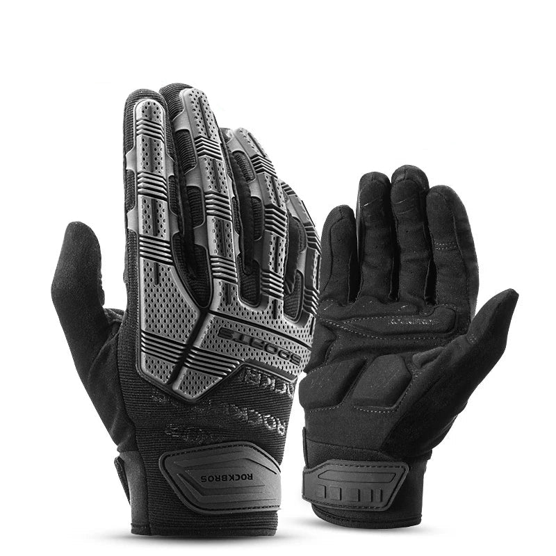 ROCKBROS Full Finger Touchscreen Cycling Gloves for Autumn & Mild Winter Riding