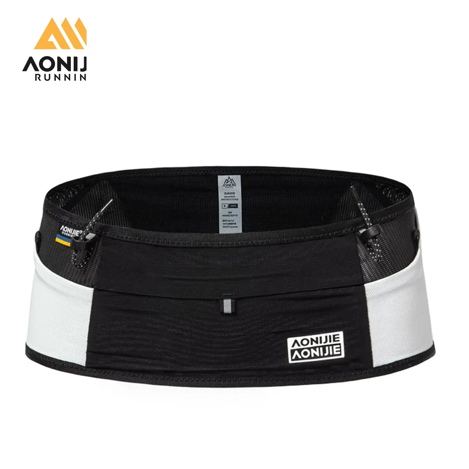 AONIJIE W8121 Elastic Sports Waist Bag Running Belt with Pocket for Marathon and Mountaineering