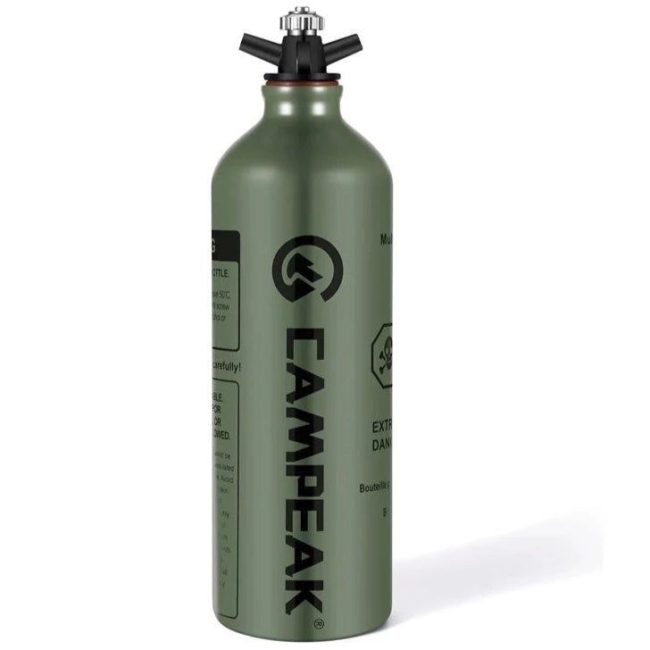 CAMPST Portable liquid Fuel Bottle Aluminum Gasoline Kerosene Alcohol Spare Storage Can 0.5L/1L