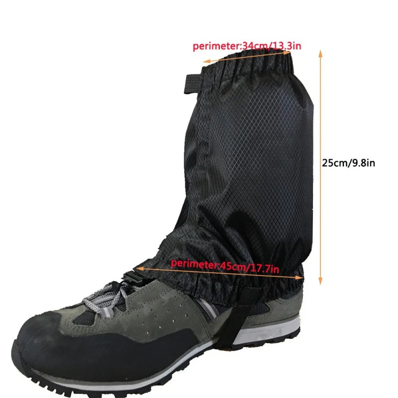Unisex Waterproof Leg Gaiters – Lightweight Leg Covers for Hiking, Climbing & Snow Travel
