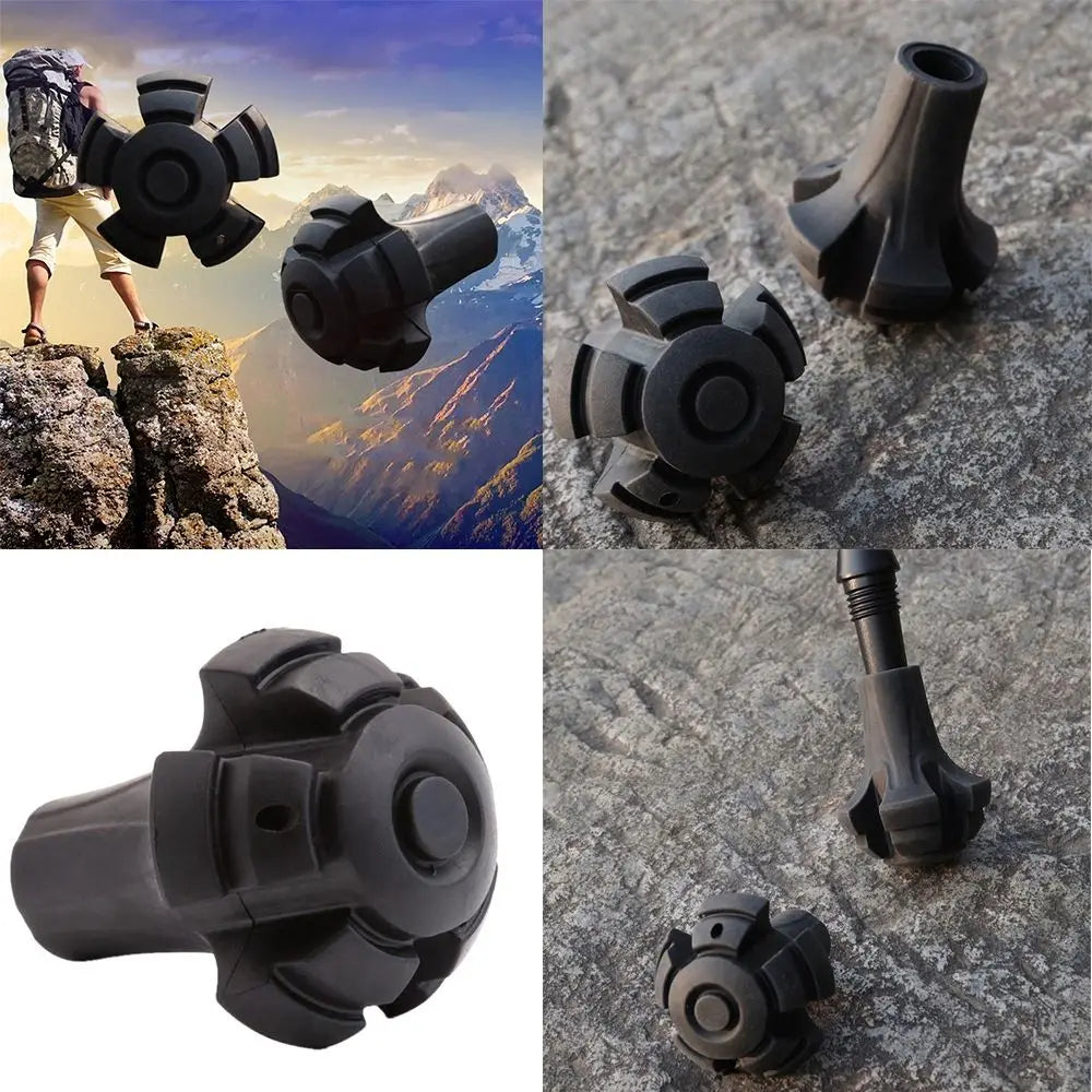 1PC New Black Nordic Walking Poles Trek Pole Telescopic Alpenstock Crutch Walking Stick Accessories