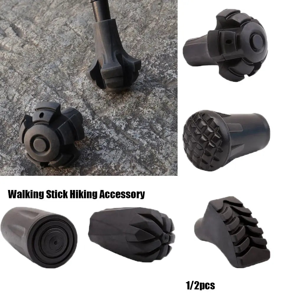1PC New Black Nordic Walking Poles Trek Pole Telescopic Alpenstock Crutch Walking Stick Accessories
