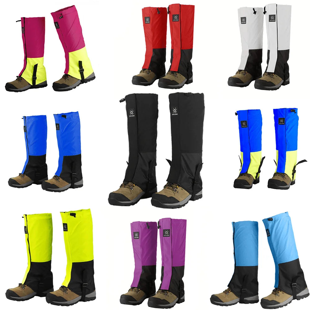 Waterproof Polyester Leg Gaiters – Snow & Sand Protection for Hiking, Skiing, and Mountaineering