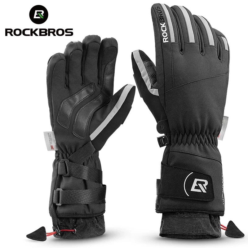 Winter Thermal Waterproof Gloves with Touch Screen Function for Skiing, Cycling & Motorcycling