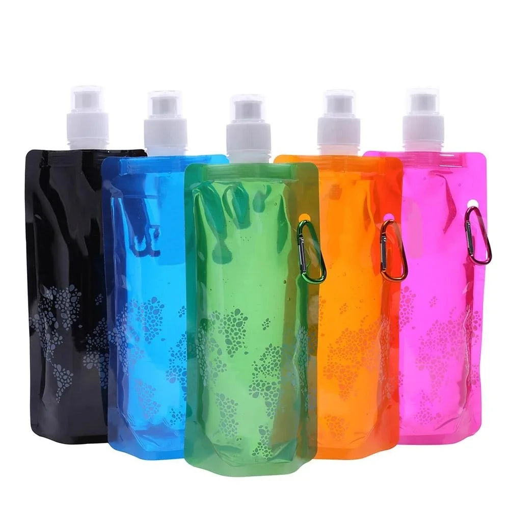 Portable Ultralight Foldable Silicone Folding Water Bottle: Stay Hydrated on Your Outdoor Adventures