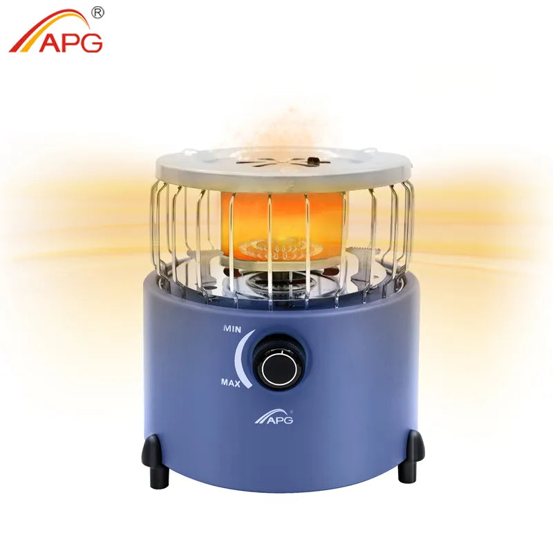 APG Portable Household Room Heating Warmer 2 In 1 Camping Gas Stove Propane Butane Tent Heater