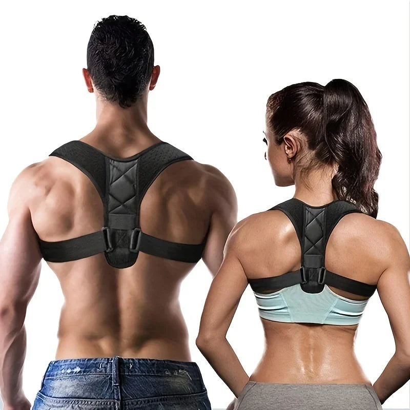 Adjustable Back Brace Posture Corrector for Men and Women – Upper Back and Shoulder Support