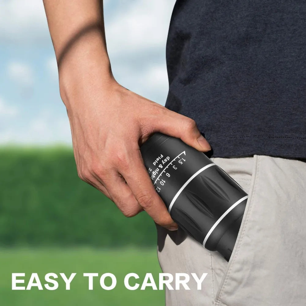 16x52 Monocular Telescope - Portable Long Range HD for Birdwatching, Hiking & Photography