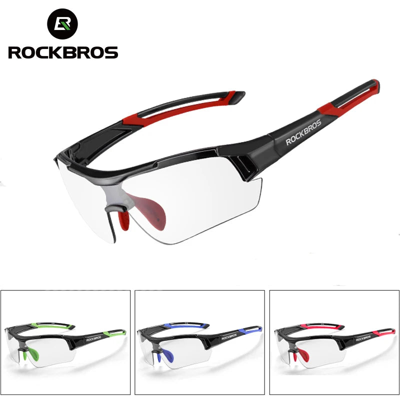 ROCKBROS 10111 Photochromic Cycling Glasses UV400 Anti-UV Sports Eyewear | ROCKBROS