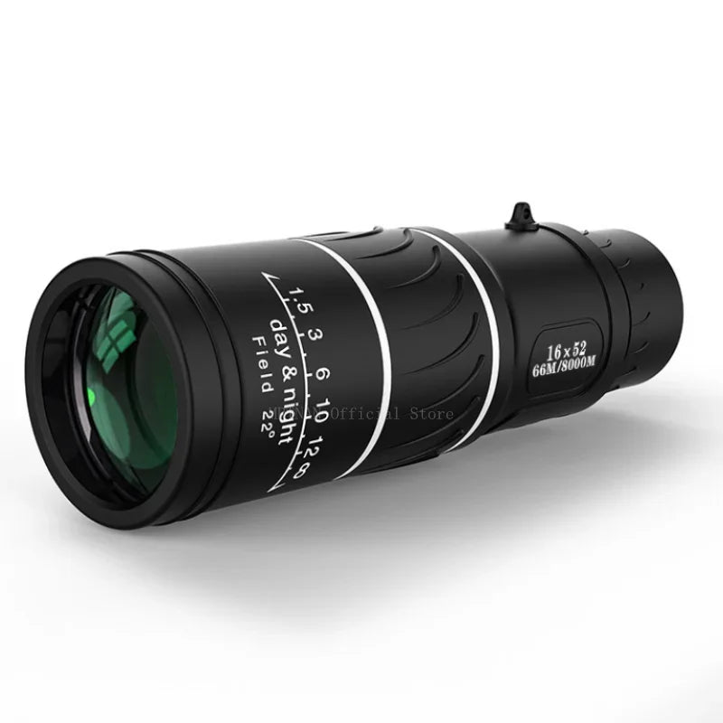 Powerful 16x52 Monocular Telescope for Outdoor Camping, Bird Watching & Night Vision
