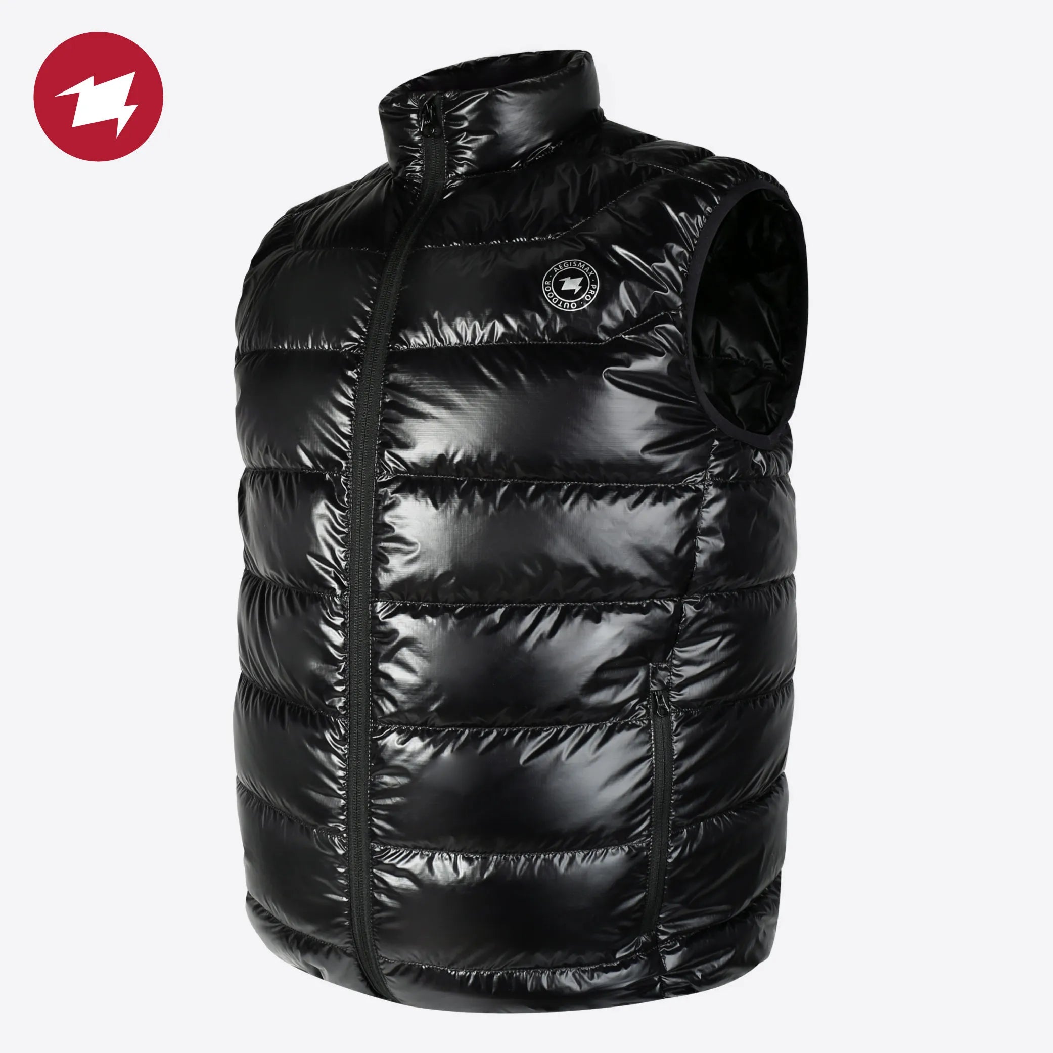 AEGISMAX Premium Men Down Vest Sleeveless Jacket Ultralight Goose Down Waistcoat Unisex