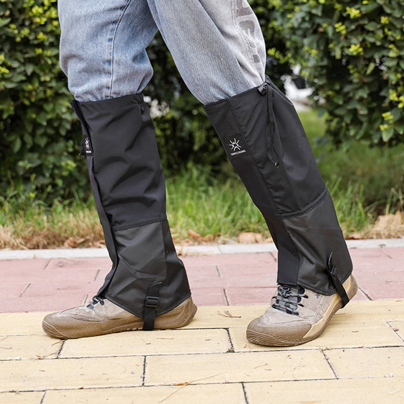 Outdoor Travel Waterproof Leg Gaiters – Snowproof Leg Warmers for Hiking, Climbing, & Winter Sports