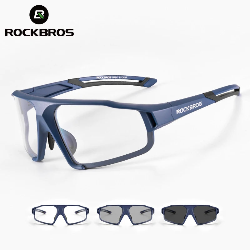 ROCKBROS SP216BL Photochromic UV400 Cycling Glasses – Lightweight Sports Eyewear | ROCKBRO