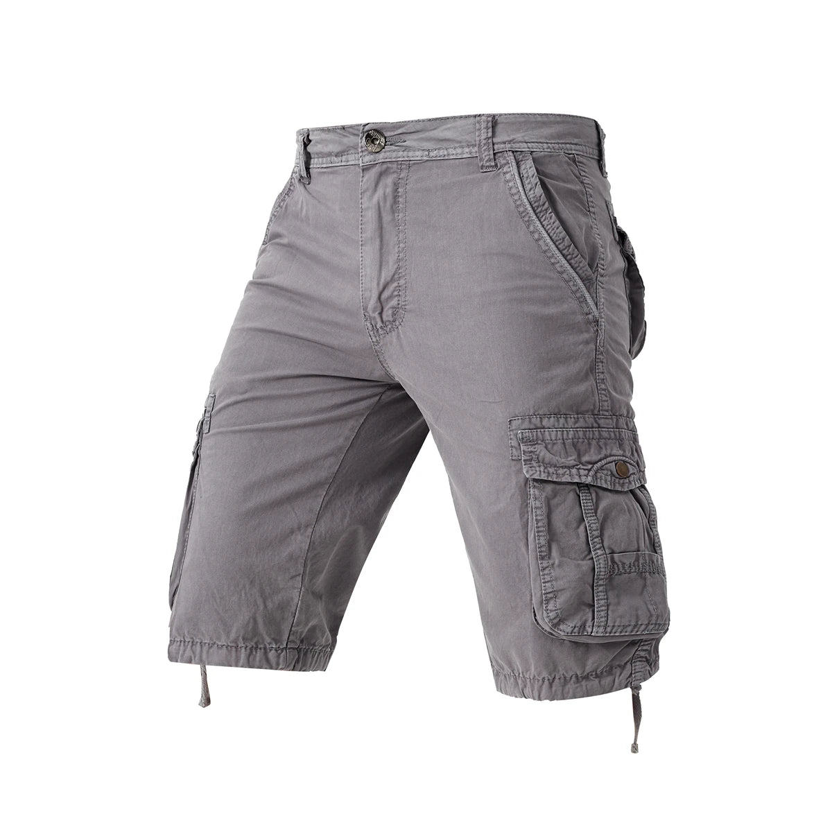 HANQIU Men's Military Cargo Shorts – Camouflage Tactical Cotton Workwear | HANQIU