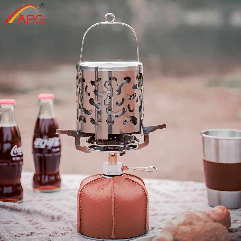 APG Outdoor Gas Heater Stainless Steel Stoves Heating Cover Camping Gas Warmer