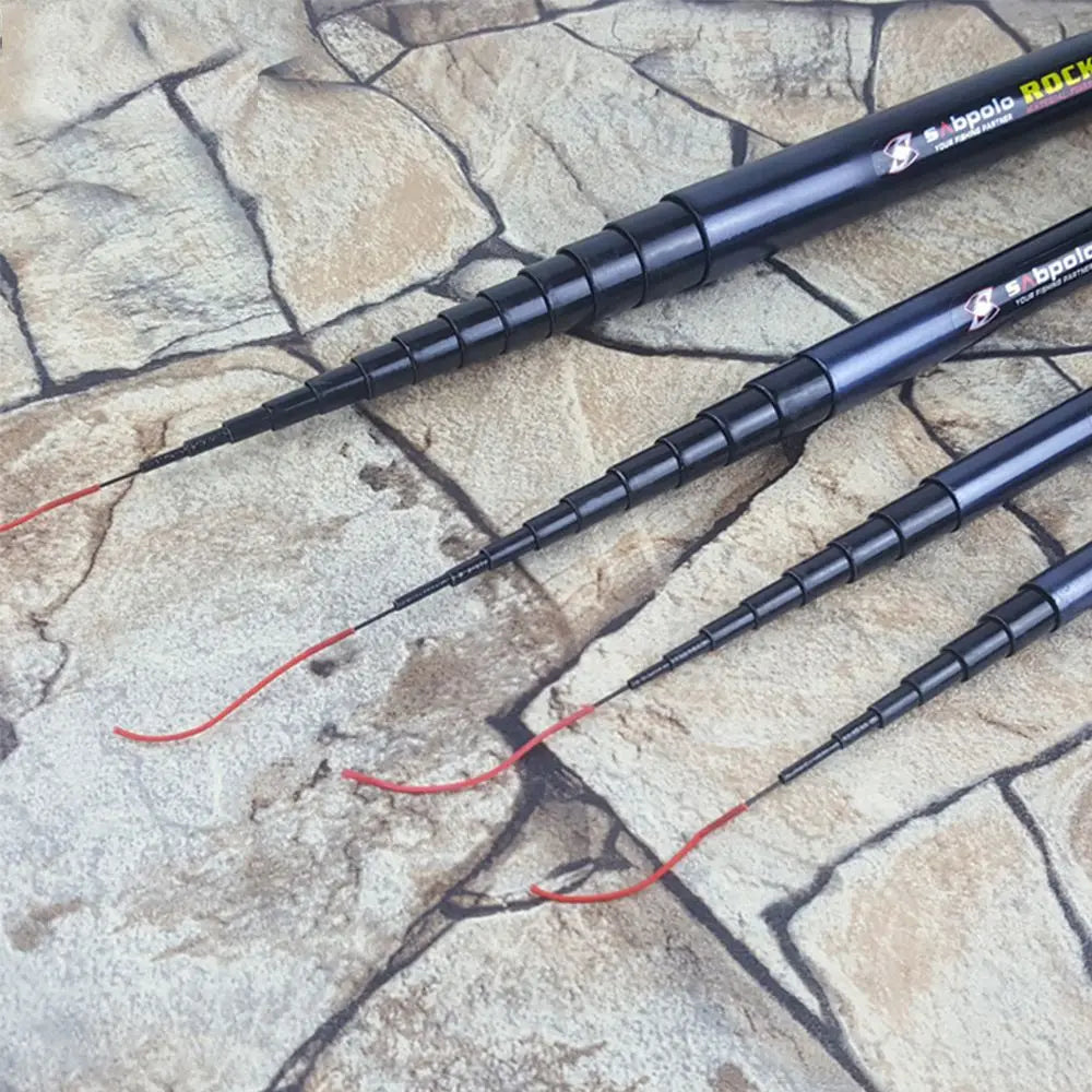 Ultralight Telescopic Fishing Rod Carbon Fiber Stream Lake Hand Pole Carp Portable Fishing Rod