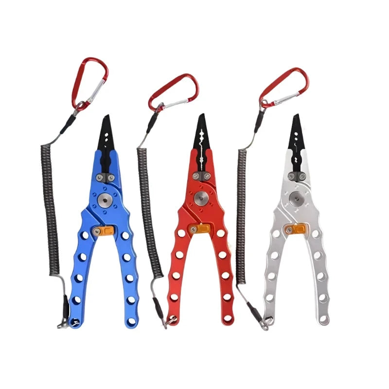 Multifunctional Fishing Tongs - Line Cutter, Hook Remover, and Bait Tongs with Sheath