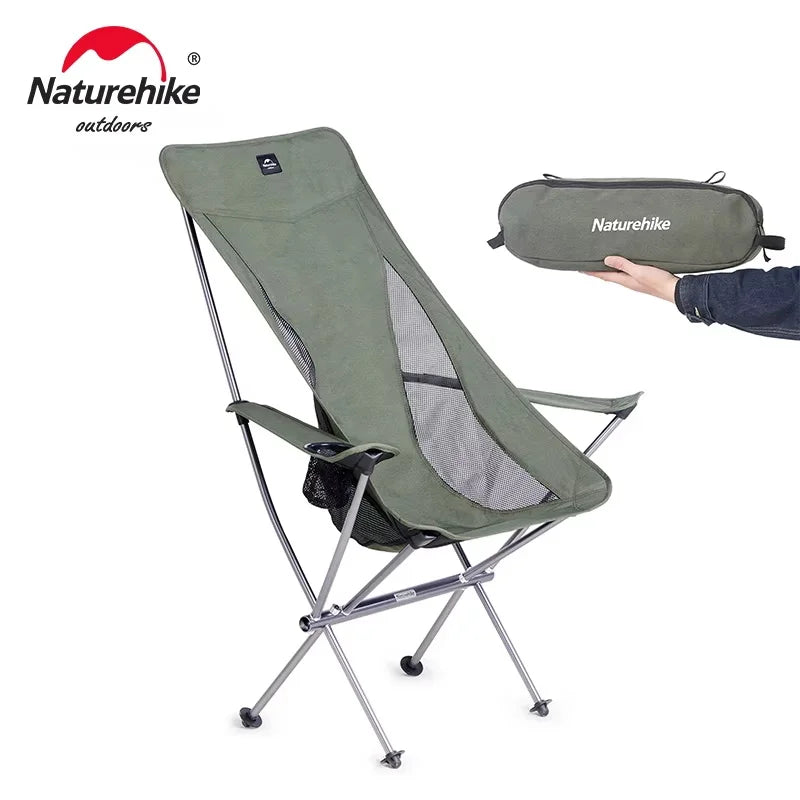 YL06 PLUS Ultralight High Back Portable Folding Camping Chair Outdoor Picnic Travel Fishing Seat