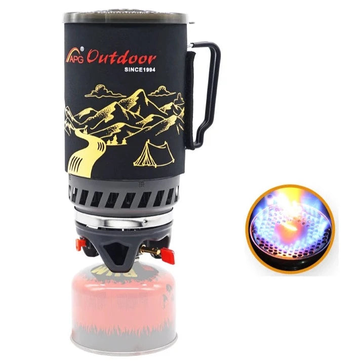 APG 1400ml Camping Gas Stove Fires Cooking System and Portable Gas Burners