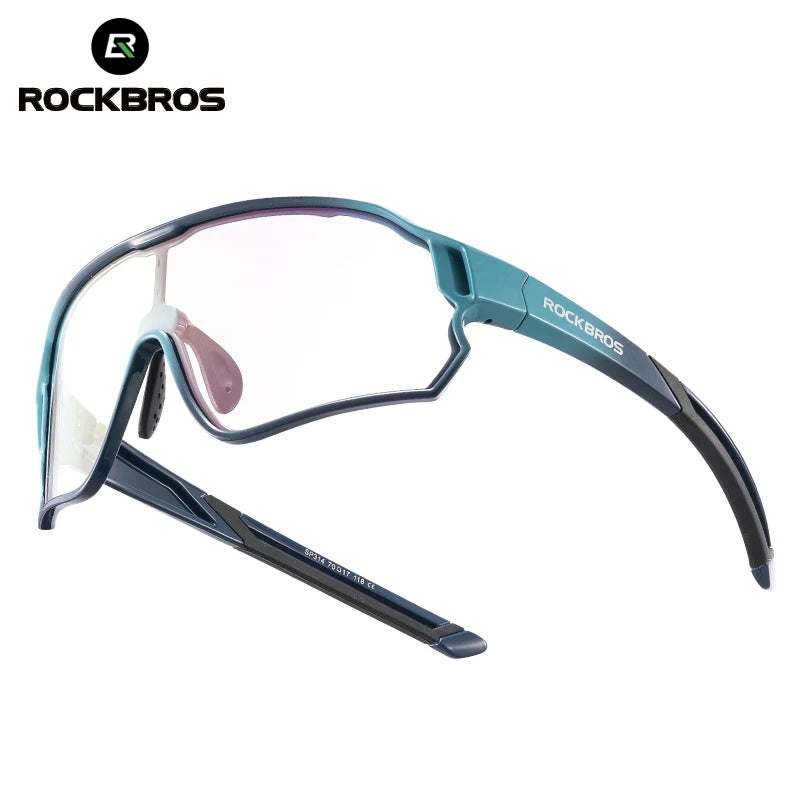 ROCKBROS Kids Photochromic Polarised Cycling Sunglasses UV400 Lightweight Bike Glasses