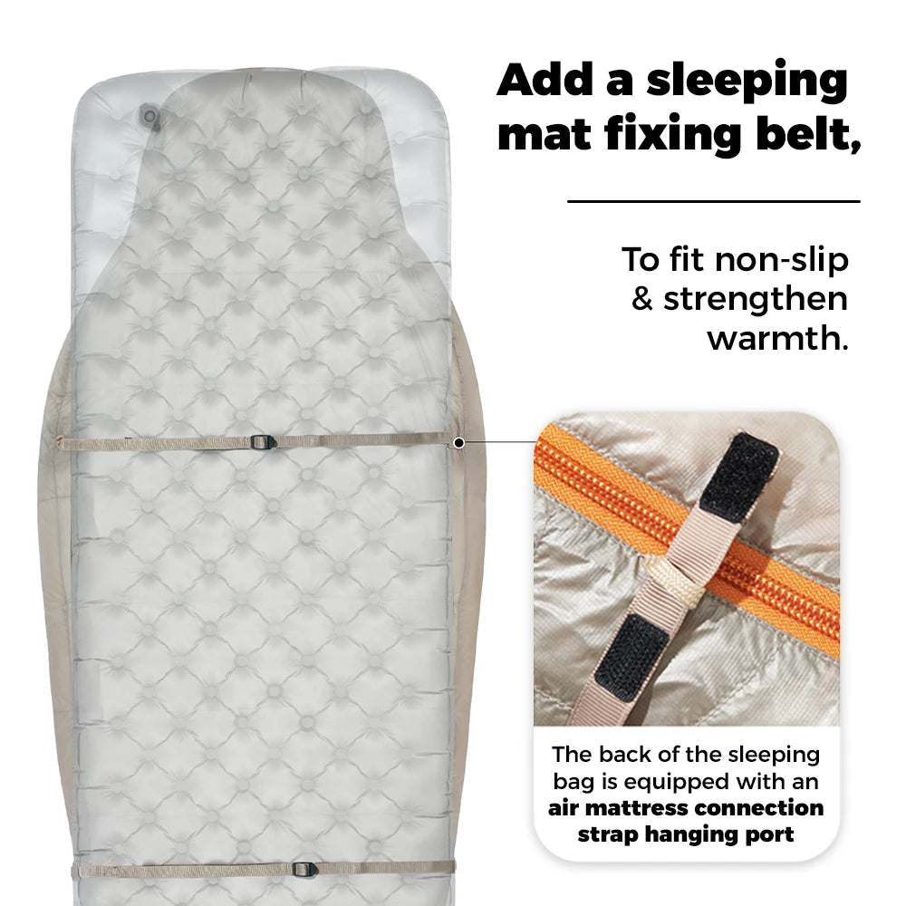 Snowbird Goose Down Mummy Sleeping Bag Ultralight Winter Camping Hiking Travel Cold Weather Sack