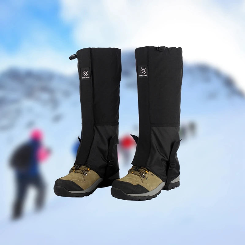 Waterproof Nylon Hiking Gaiters – Long Leg Covers for Outdoor Protection