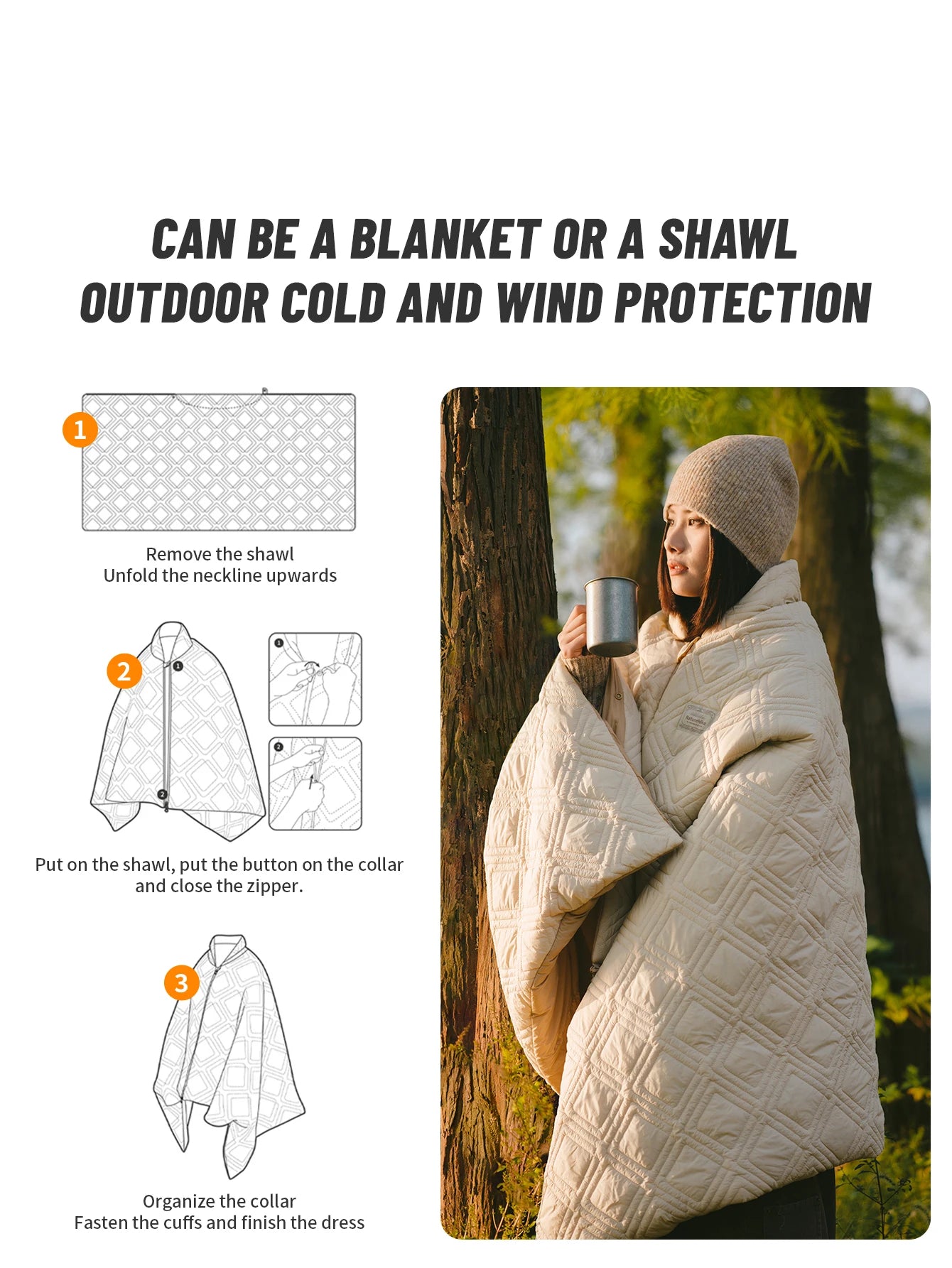 Naturehike Electric Heated Blanket USB Heating Blanket for Winter Camping Thermal Sleeping Bag Liner
