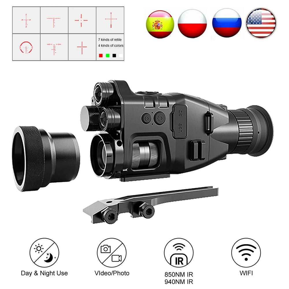 Henbaker CY789 Infrared Night Vision Scope 940nm Digital Night Vision Monocular Device