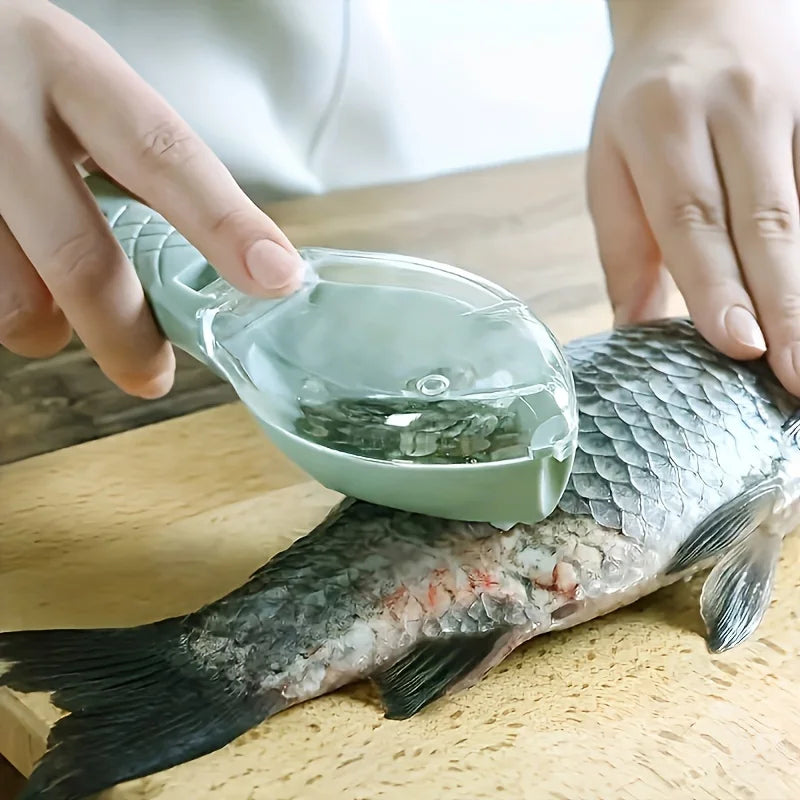 Plastic Fish Scale Removal Tool - Easy Cleaning Fish Skin Brush for Kitchen Use