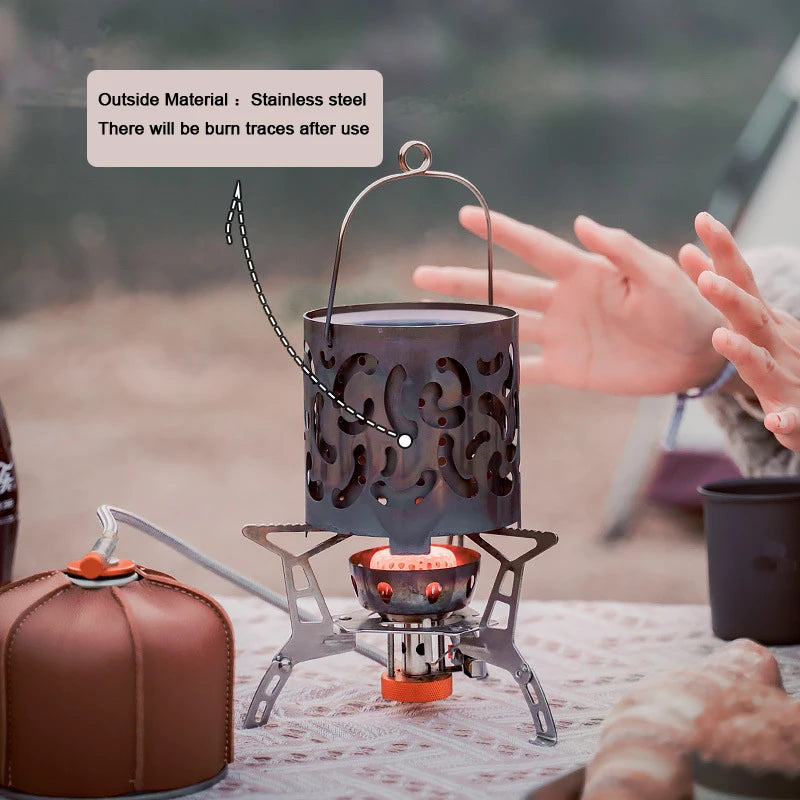 APG Outdoor Gas Heater Stainless Steel Stoves Heating Cover Camping Gas Warmer