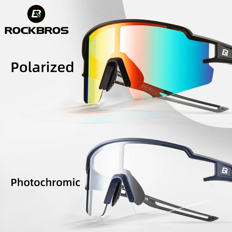 ROCKBROS Cycling Glasses with Photochromic or Polarized Lenses | ROCKBROS