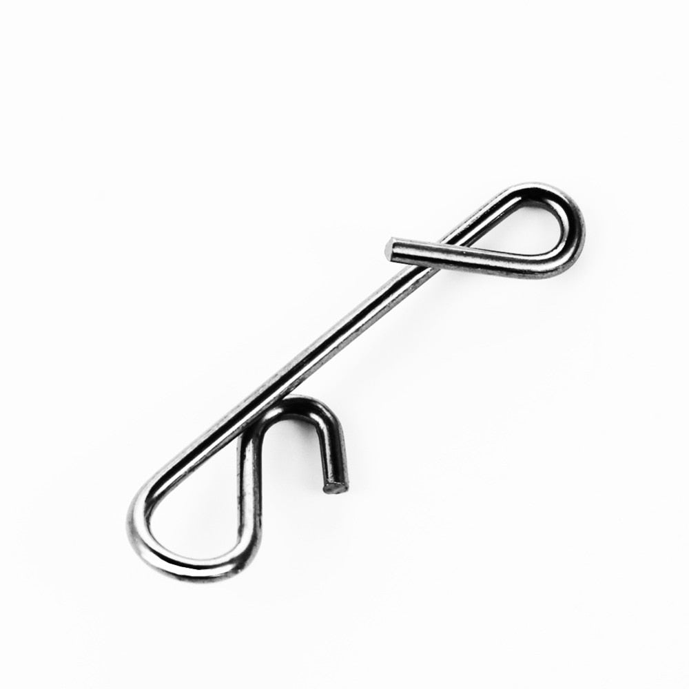 100pcs Stainless Fishing Line Wire Fishing Connector Barrel Swivel Accessories Snap Pin Tackle Tool Lure Kit goods for fishing