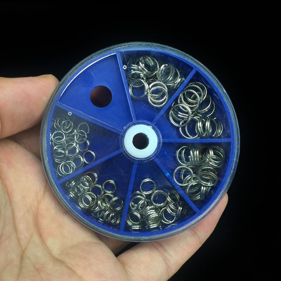 116 Pcs/Set Fishing Split Rings For Crank Hard Bait Silver Stainless Steel Double Loop Split Open Carp Tool Fishing Accessories