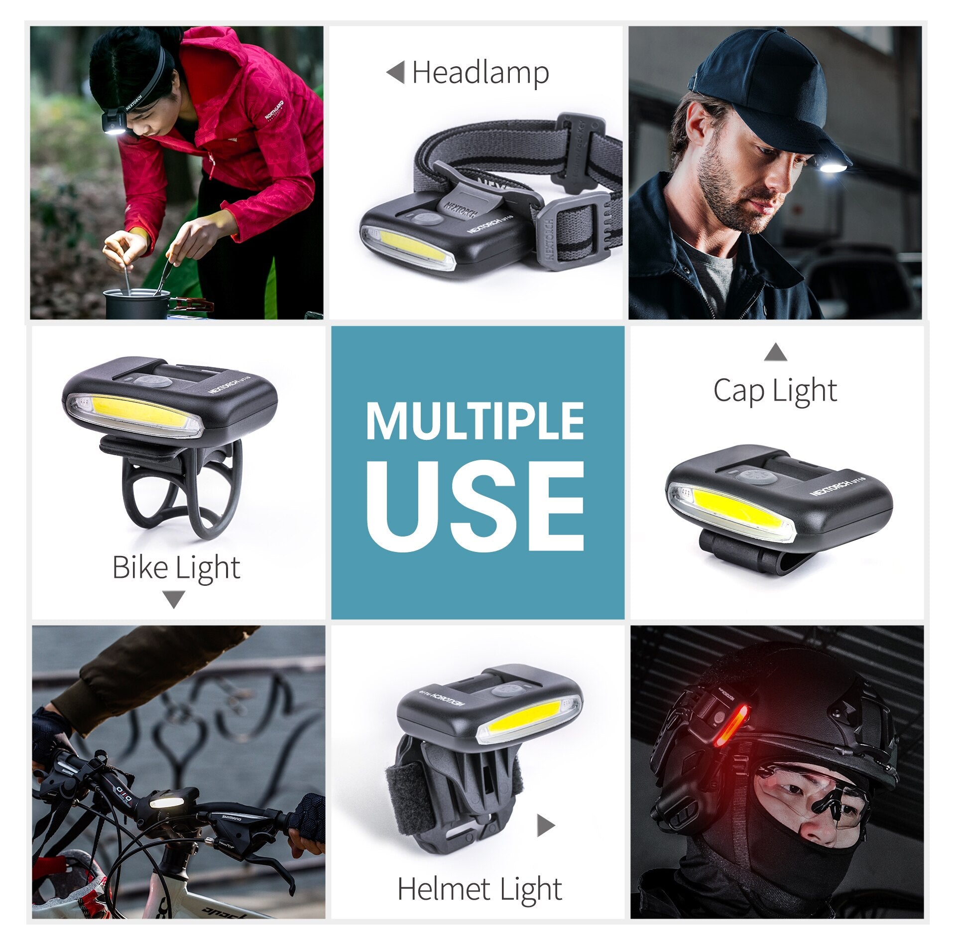 170 Lumens Multifunction LED Light Lightweight Compact USB Rechargeable Torch