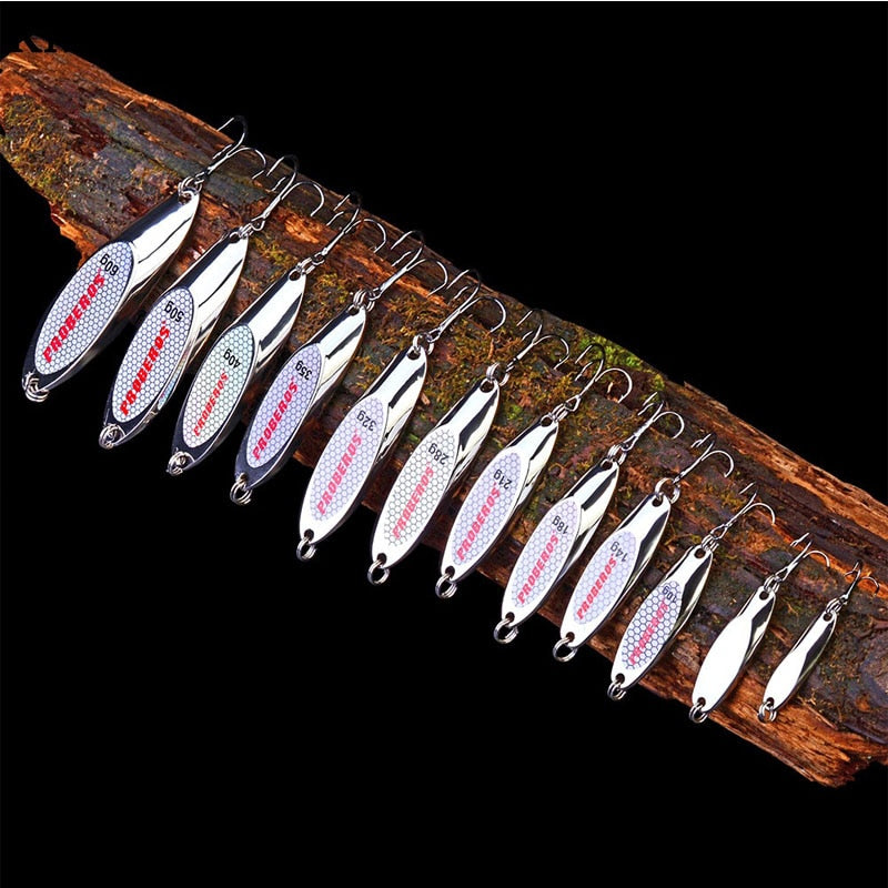 1PCS 3g-28g Metal Spinner Spoon trout Fishing Lure Hard Bait Sequins Noise Paillette Artificial Bait small hard sequins spinner