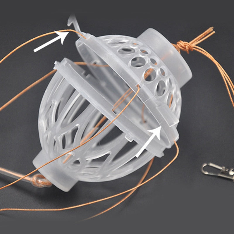 1Pcs Fishing Hooks Fishing Tackle Sea Box Hook Monsters with Six Strong Carbon Steel Plastics Carp Spherical Explosion Hook Tool