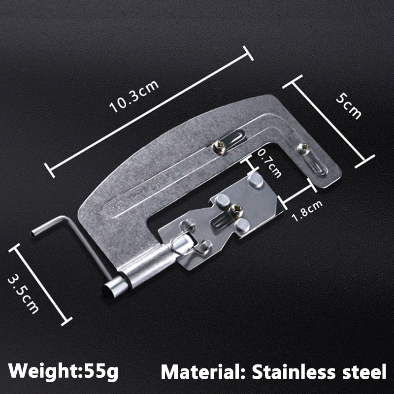 1pc Flaky Stainless Steel Fishing Hook Tier Knots Tie Loop Tyer Tools Kit Fishing Line Knotter Tying Fishing Tool