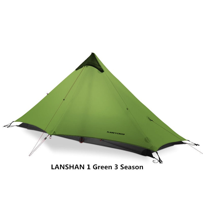 LanShan 1 FLAME'S CREED 1 Person Outdoor Ultralight Camping Tent 3 Season Professional 15D