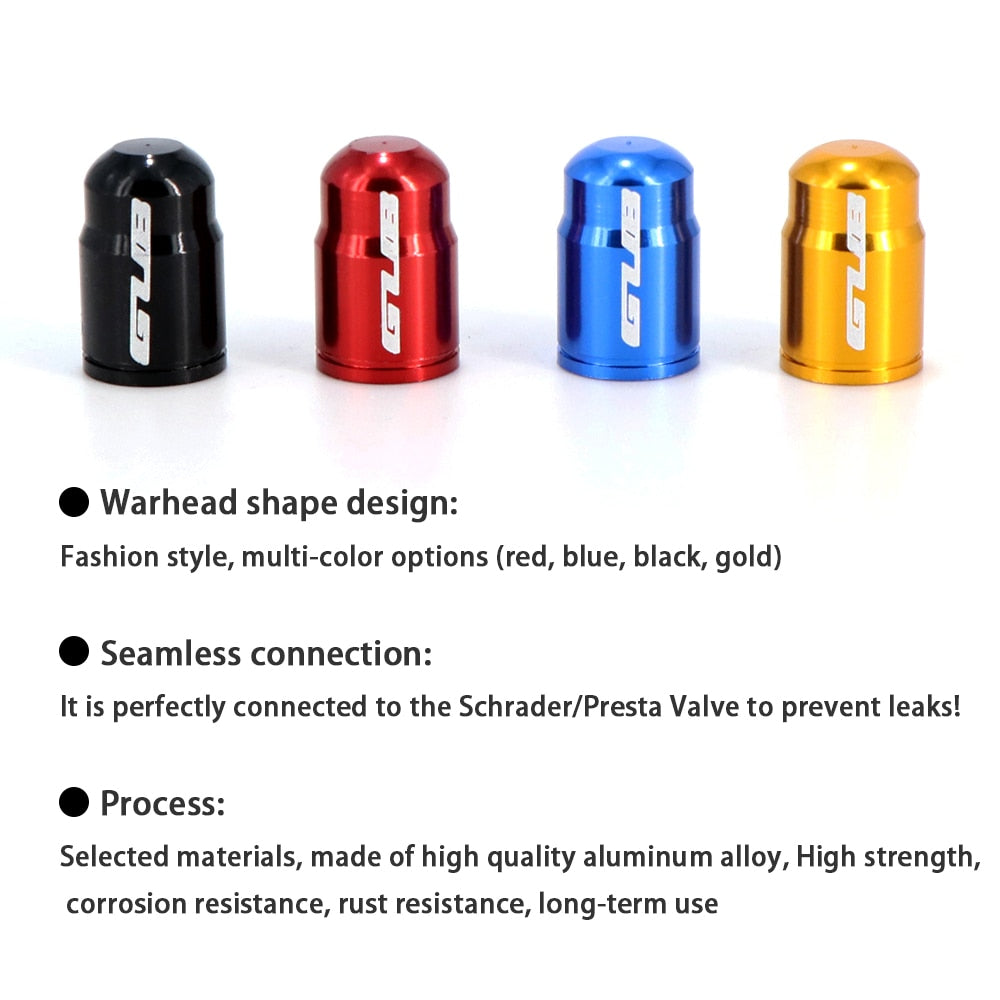 2pcs Aluminum Bicycle Tire Valve Cap Ultralight Mountain Road Bike Tyre Cap Schrader/Presta Tire