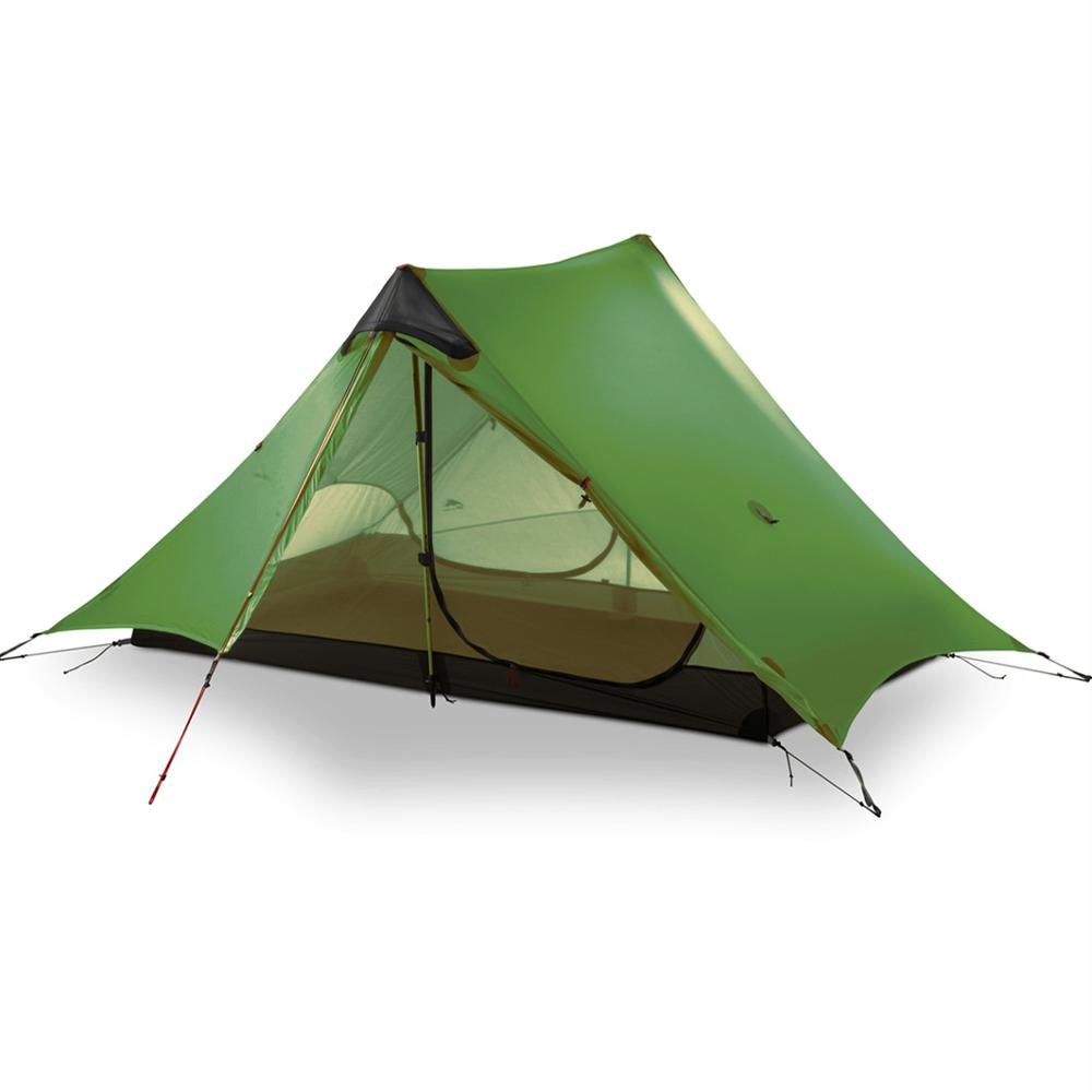 Lanshan 2 Rodless Tent 2 Person 15D Silnylon Tent Oudoor Ultralight Camping Tent 3 4 Season