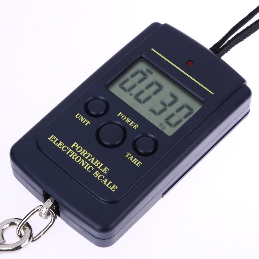 40kg x 10g Mini Digital Scale for Fishing Travel Weighting Steelyard Hanging Electronic Hook Scale