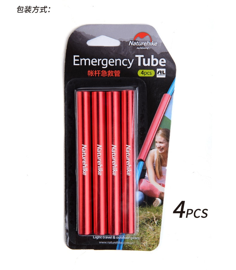 Tent Emergency Tube Tent Pole Repair Tube Single Rod Mending Pipe Lengthen 13cm