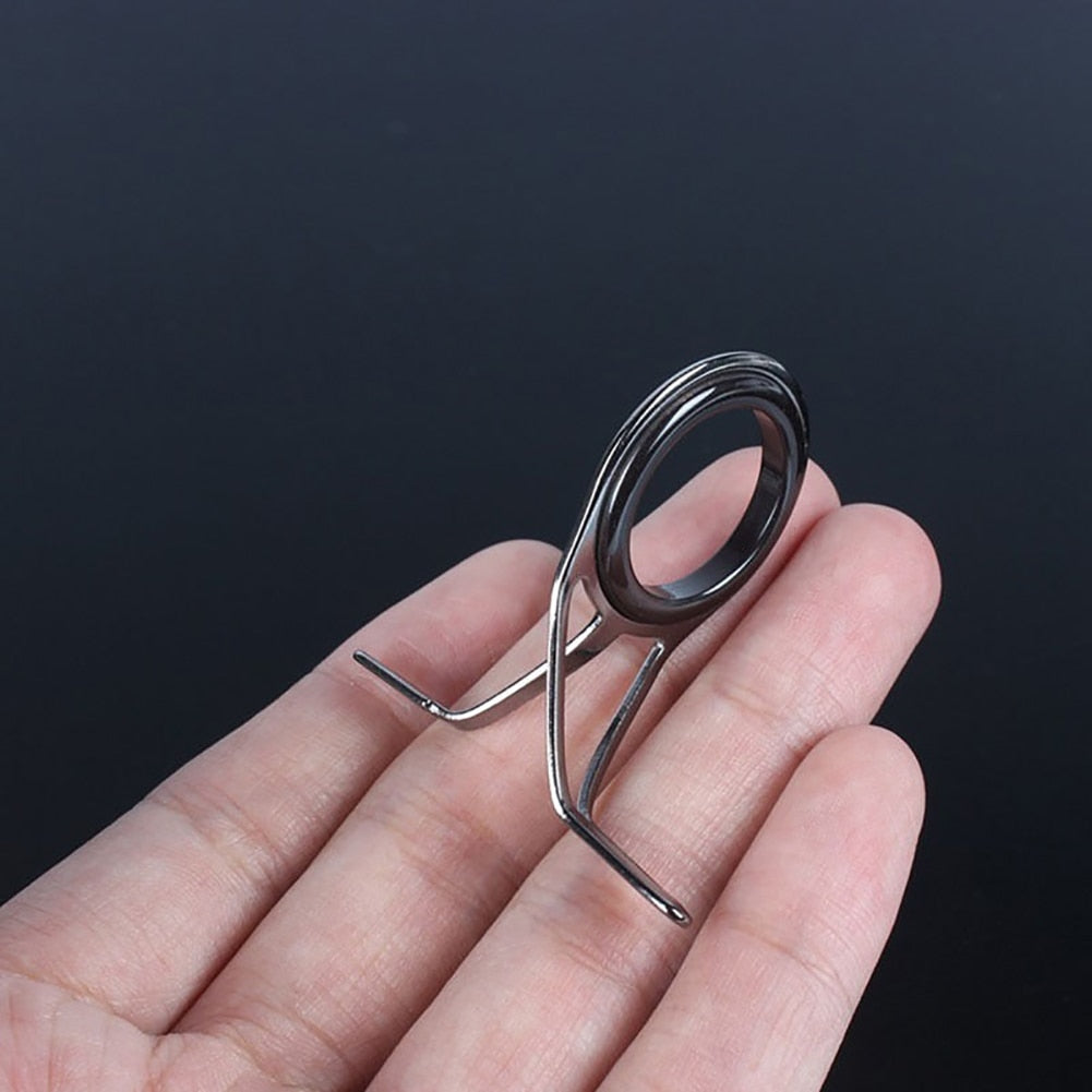 7Pcs Multiple Sizes Sea Fishing Rod Guide Rings 0.5/0.6/0.8/1.1/1.4/1.8cm Diameter Rock Fishing Rod Guides Ring Repair