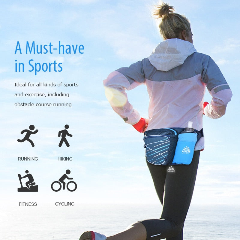 Outdoor Sports Lightweight Running Waist Bag Belt Hydration Fanny Pack