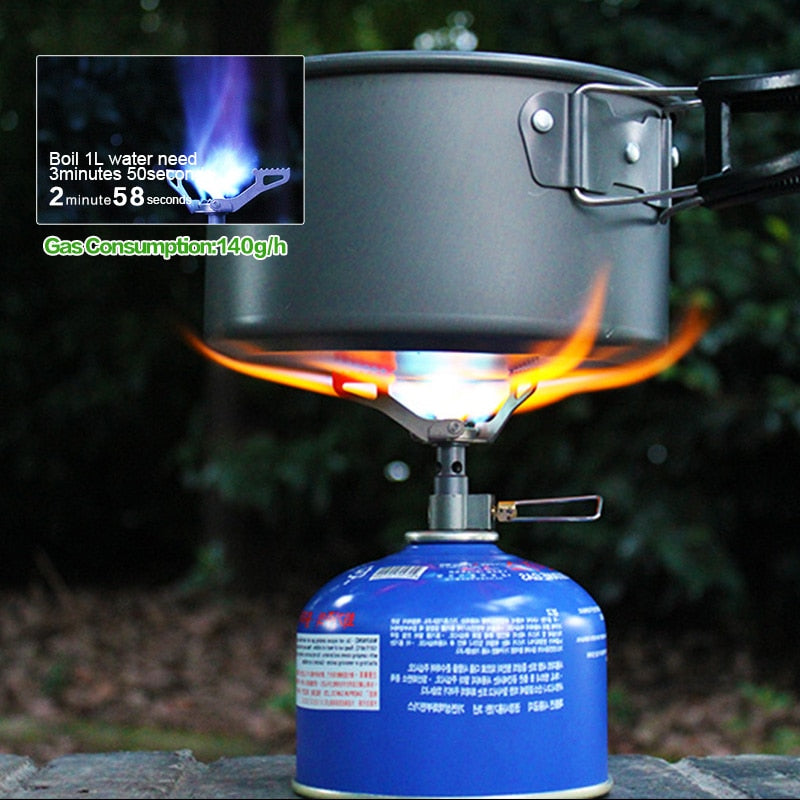 BRS Outdoor Gas Stove  Camping Gas Burner Portable Mini Titanium Stove Survival Furnace Pocket